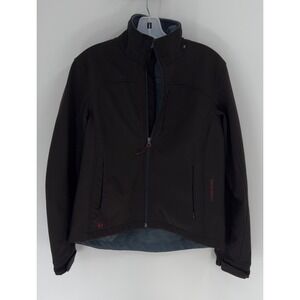 Black Diamond Double Diamond Womens Small Softshell Jacket Brown Fleece Lined